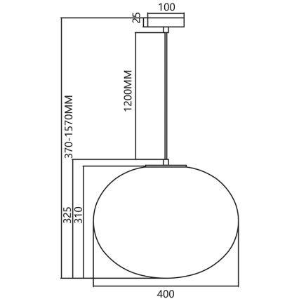 Hanglamp aan een koord CAMPANIA 1xE27/60W/230V goud