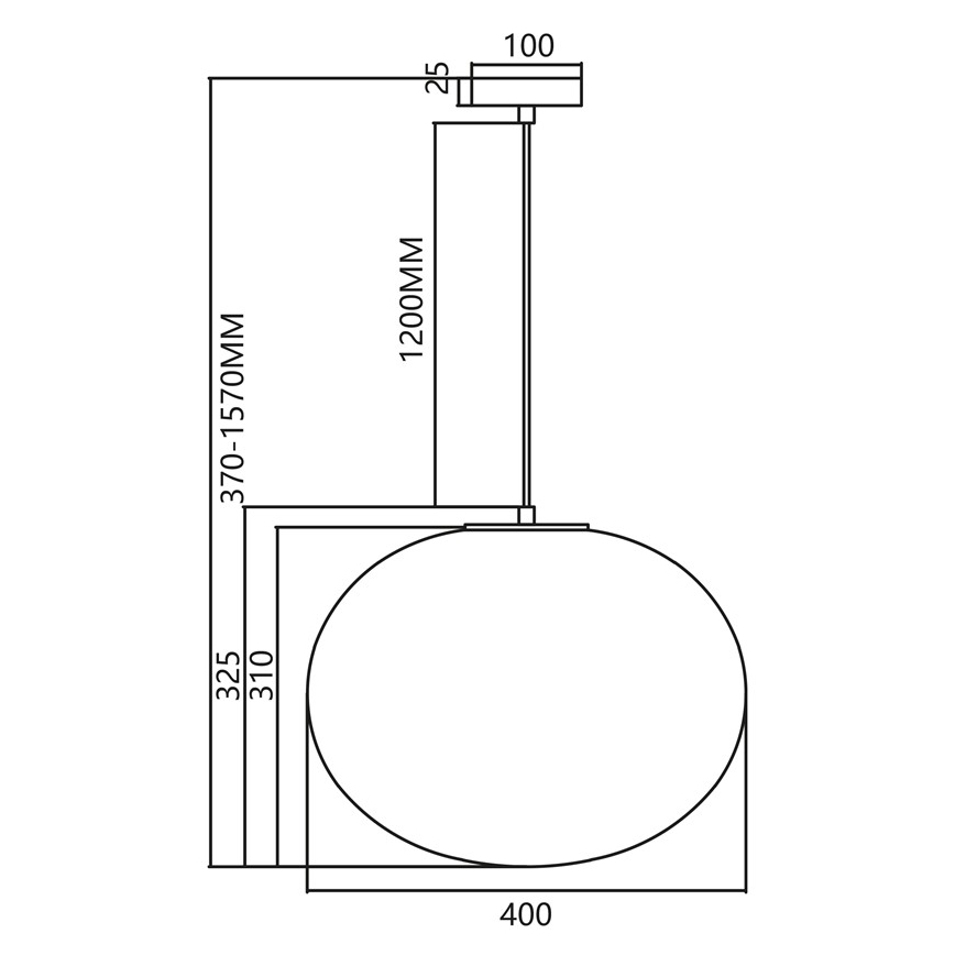 Hanglamp aan een koord CAMPANIA 1xE27/60W/230V goud
