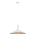 Hanglamp aan een koord CAPRI 1xE27/15W/230V diameter 50 cm wit/goud