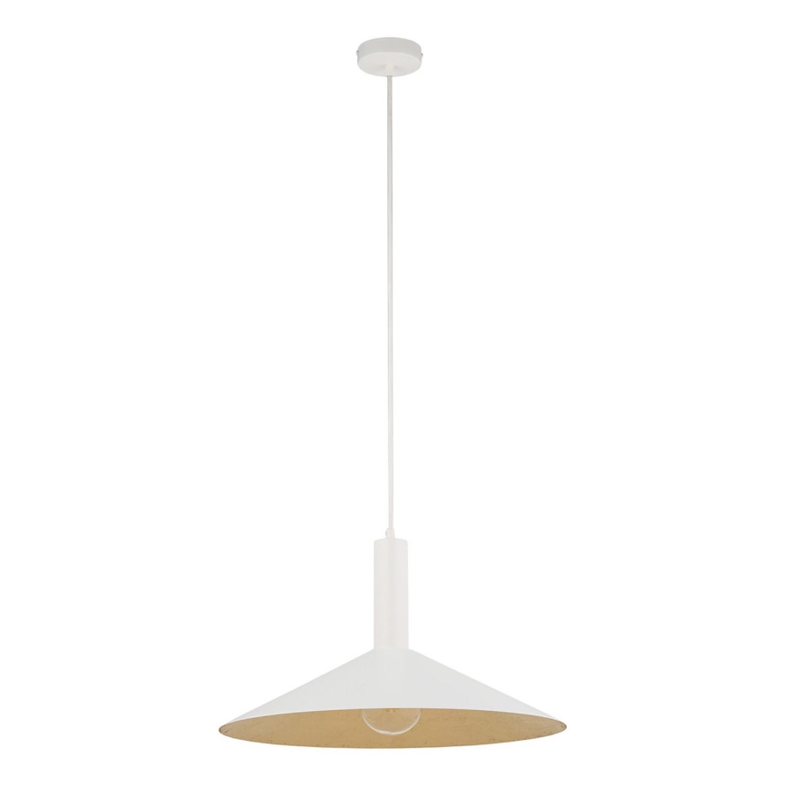 Hanglamp aan een koord CAPRI 1xE27/15W/230V diameter 50 cm wit/goud