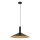 Hanglamp aan een koord CAPRI 1xE27/15W/230V diameter 50 cm zwart/goud