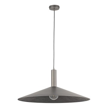 Hanglamp aan een koord CAPRI 1xE27/15W/230V diameter 70 cm antraciet/grijs