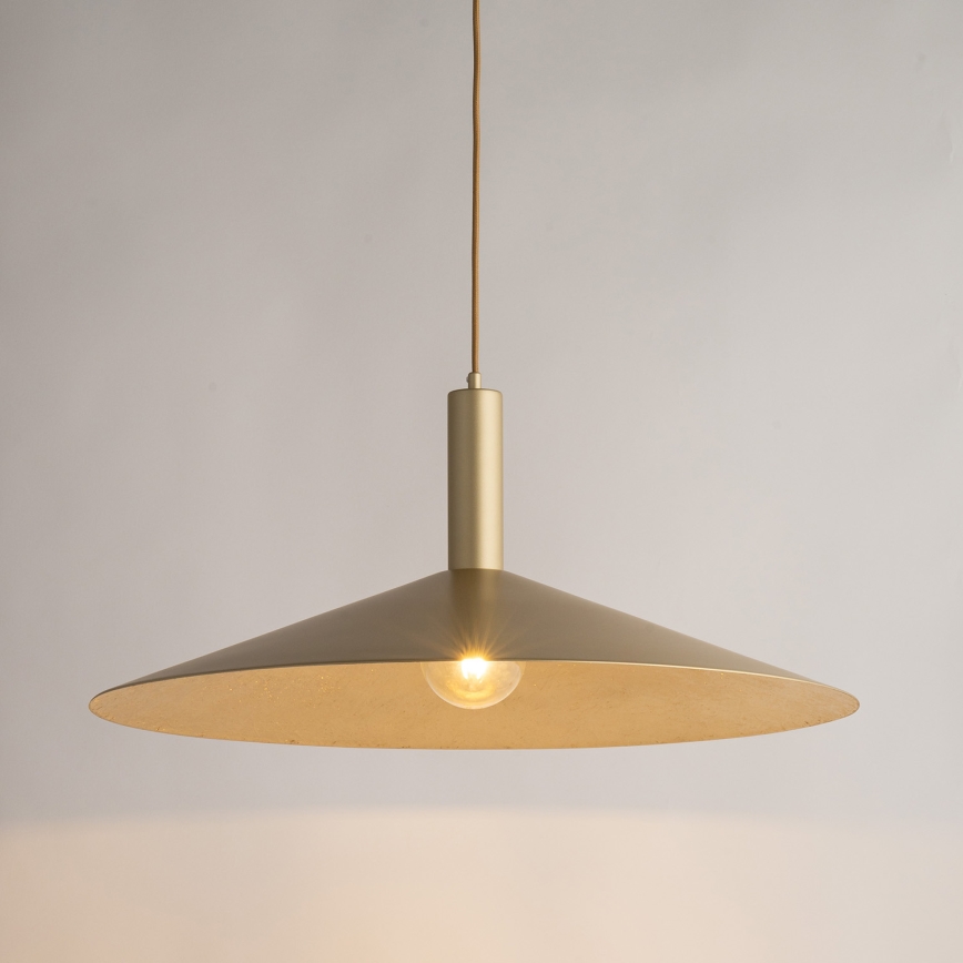 Hanglamp aan een koord CAPRI 1xE27/15W/230V diameter 70 cm goud