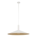 Hanglamp aan een koord CAPRI 1xE27/15W/230V diameter 70 cm wit/goud
