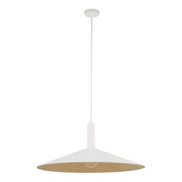 Hanglamp aan een koord CAPRI 1xE27/15W/230V diameter 70 cm wit/goud