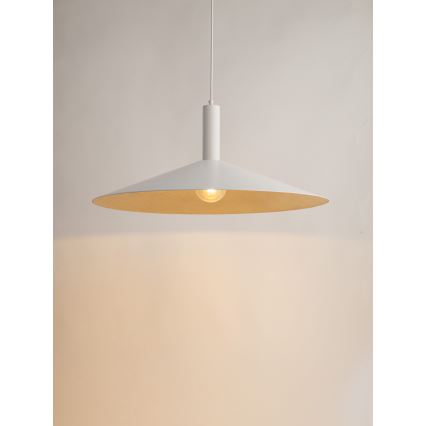 Hanglamp aan een koord CAPRI 1xE27/15W/230V diameter 70 cm wit/goud