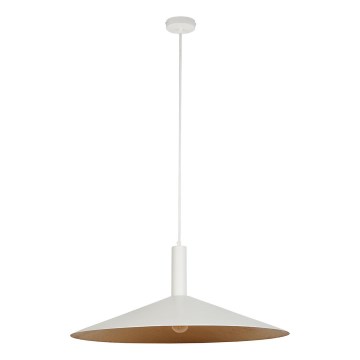 Hanglamp aan een koord CAPRI 1xE27/15W/230V diameter 70 cm wit/koper