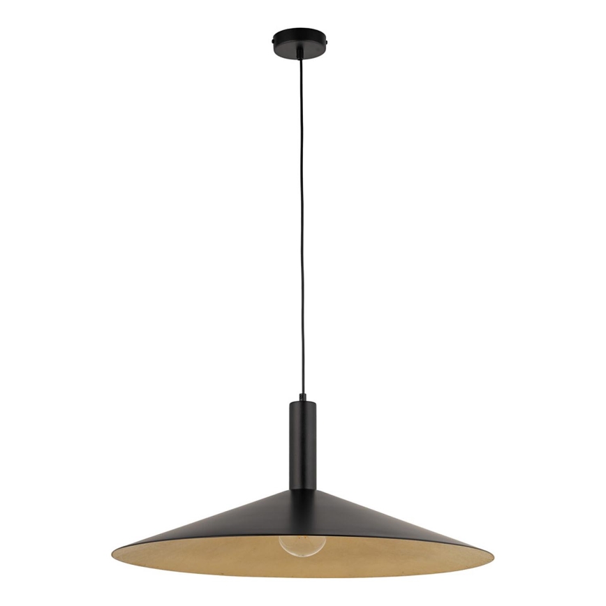 Hanglamp aan een koord CAPRI 1xE27/15W/230V diameter 70 cm zwart/goud