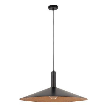 Hanglamp aan een koord CAPRI 1xE27/15W/230V diameter 70 cm zwart/koper