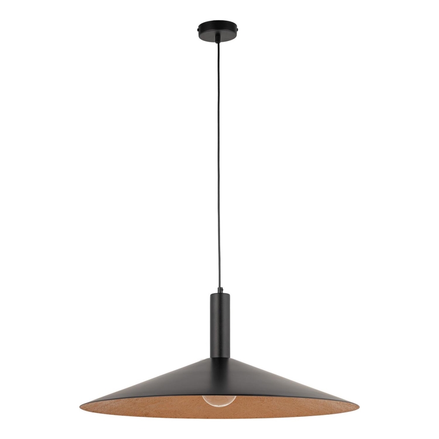 Hanglamp aan een koord CAPRI 1xE27/15W/230V diameter 70 cm zwart/koper
