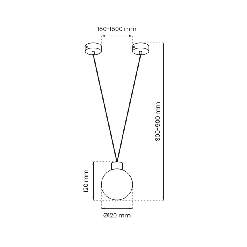Hanglamp aan een koord CAPRI 1xG9/7W/230V