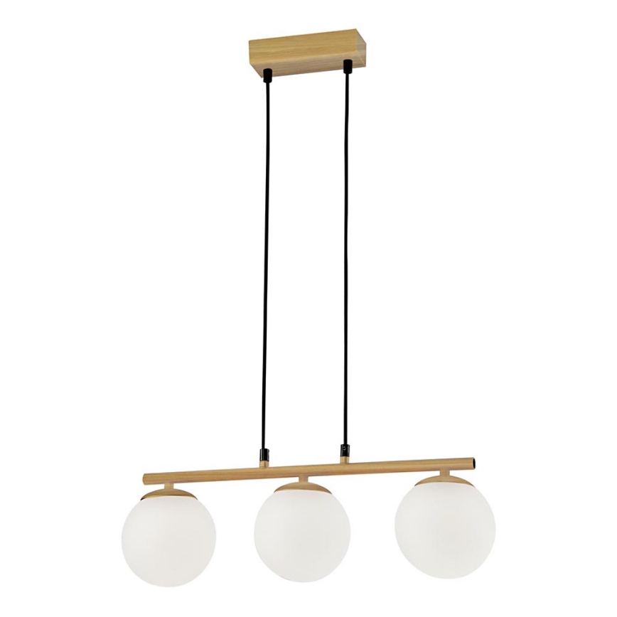 Hanglamp aan een koord CARRINE 3xE14/40W/230V bruin