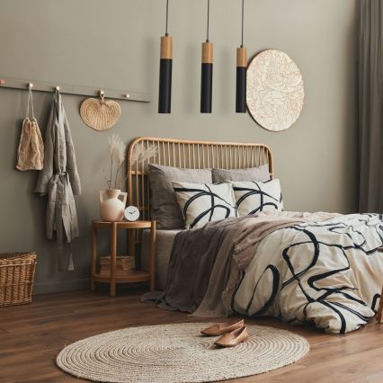 Hanglamp aan een koord CASSA 3xGU10/60W/230V zwart