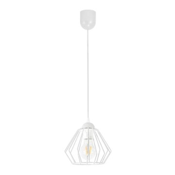 Hanglamp aan een koord CEED 1xE27/60W/230V wit