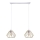Hanglamp aan een koord CEED GOLD 2xE27/60W/230V wit/goud