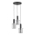 Hanglamp aan een koord CELIA 3xE27/60W/230V zwart