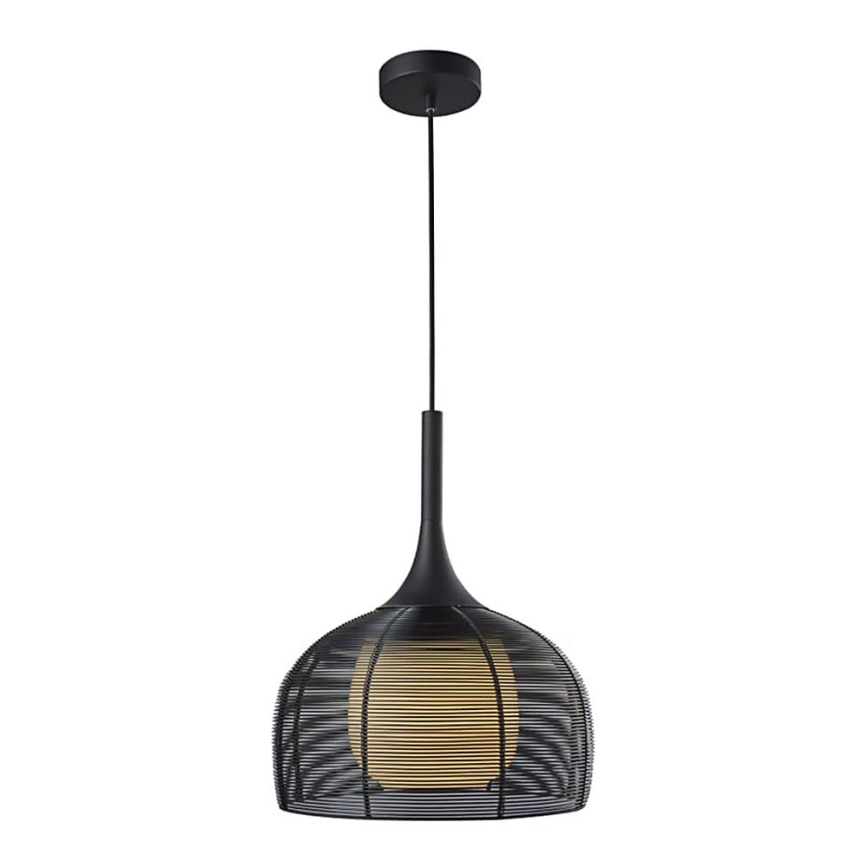 Hanglamp aan een koord CENTER 1xE27/9W/230V zwart