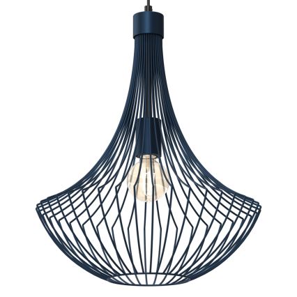 Hanglamp aan een koord CESTA 1xE27/60W/230V blauw
