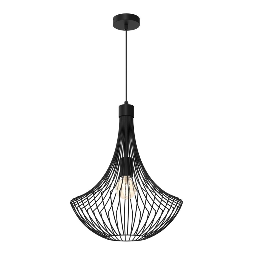 Hanglamp aan een koord CESTA 1xE27/60W/230V zwart