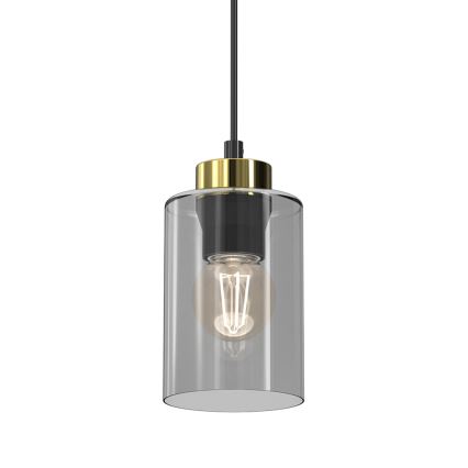 Hanglamp aan een koord CHIC 1xE27/60W/230V zwart/grijs