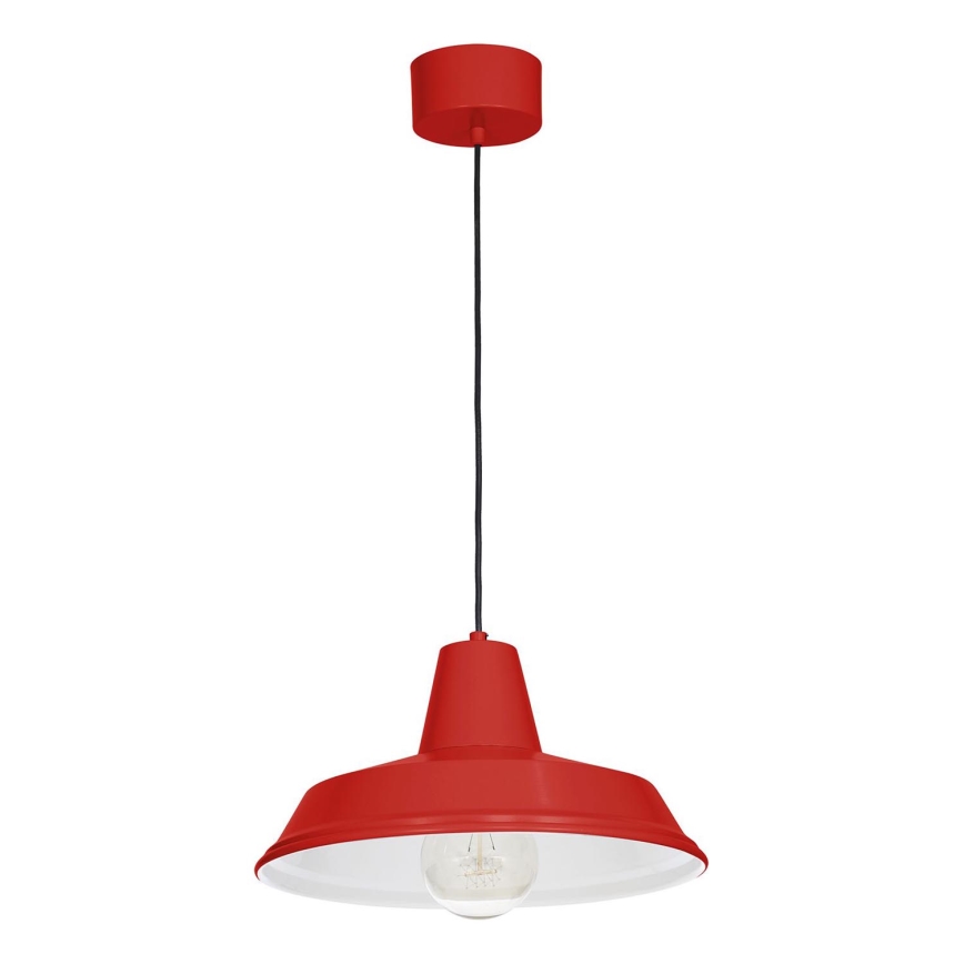 Hanglamp aan een koord CLASS 1xE27/15W/230V rood