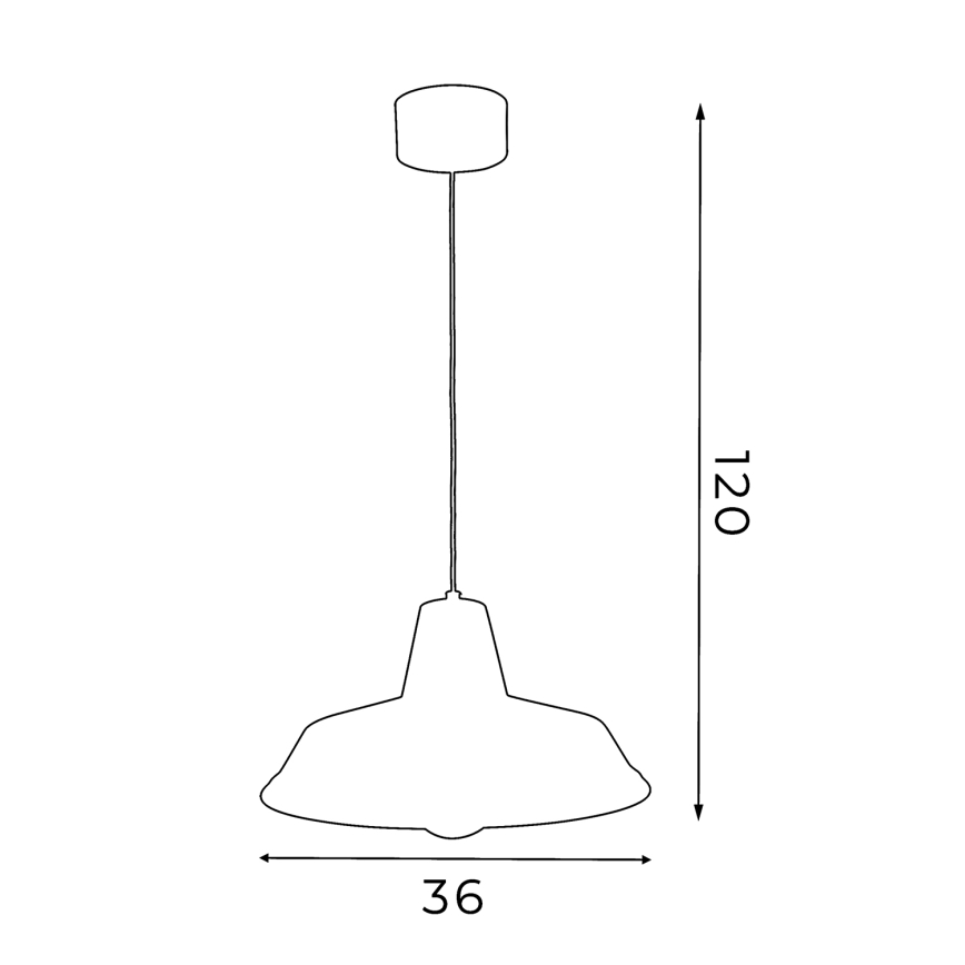 Hanglamp aan een koord CLASS 1xE27/15W/230V rood
