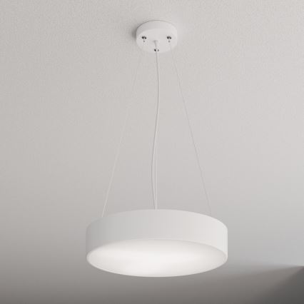 Hanglamp aan een koord CLEO 3xE27/24W/230V diameter 40 cm wit