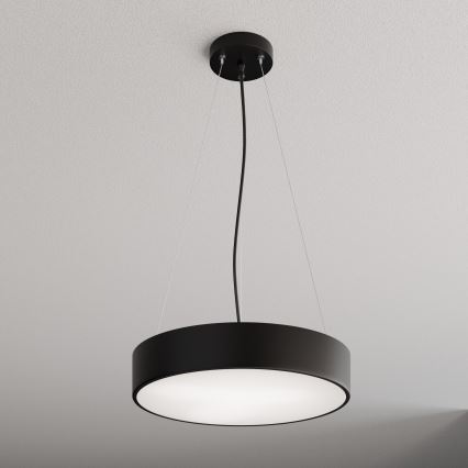 Hanglamp aan een koord CLEO 3xE27/24W/230V diameter 40 cm zwart