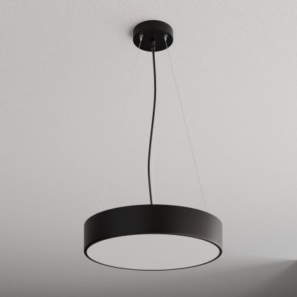 Hanglamp aan een koord CLEO 3xE27/24W/230V diameter 40 cm zwart