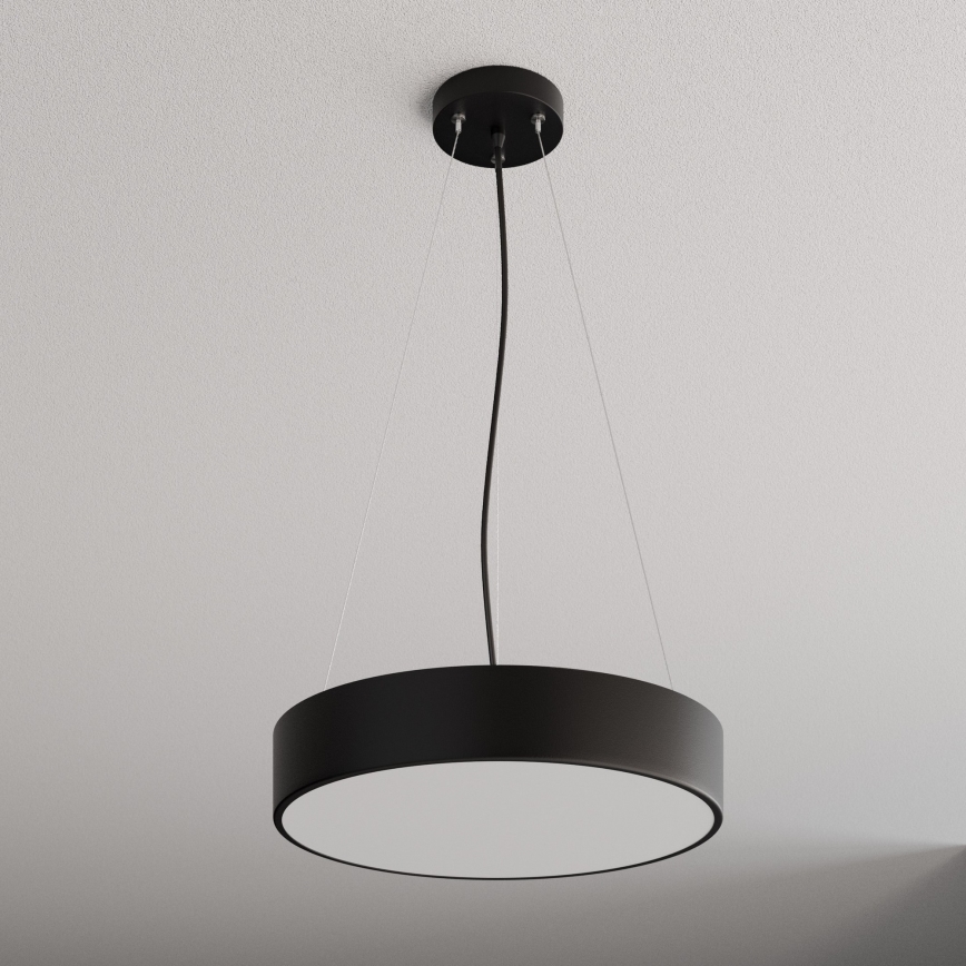 Hanglamp aan een koord CLEO 3xE27/24W/230V diameter 40 cm zwart