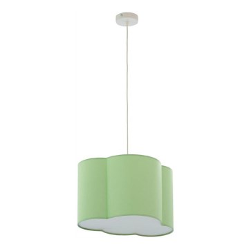 Hanglamp aan een koord CLOUD 1xE27/25W/230V groen