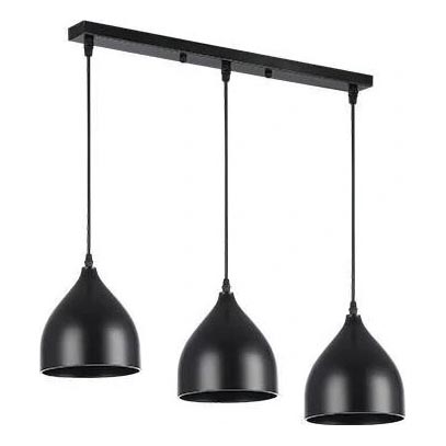 Hanglamp aan een koord COMO 3xE27/60W/230V zwart