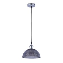 Hanglamp aan een koord CONTOUR 1xE27/15W/230V grijs/glanzend chroom