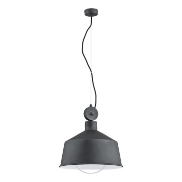 Hanglamp aan een koord CORA 1xE27/15W/230V grijs