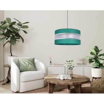 Hanglamp aan een koord CORAL 1xE27/60W/230V d. 40 cm groen