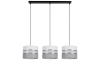 Hanglamp aan een koord CORAL 3xE27/60W/230V wit/grijs
