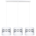 Hanglamp aan een koord CORAL 3xE27/60W/230V wit