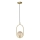 Hanglamp aan een koord CORDEL 1xG9/28W/230V messing/gerookt beige