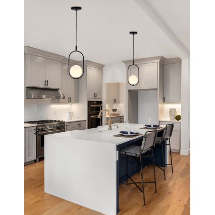 Hanglamp aan een koord CORDEL 1xG9/28W/230V zwart