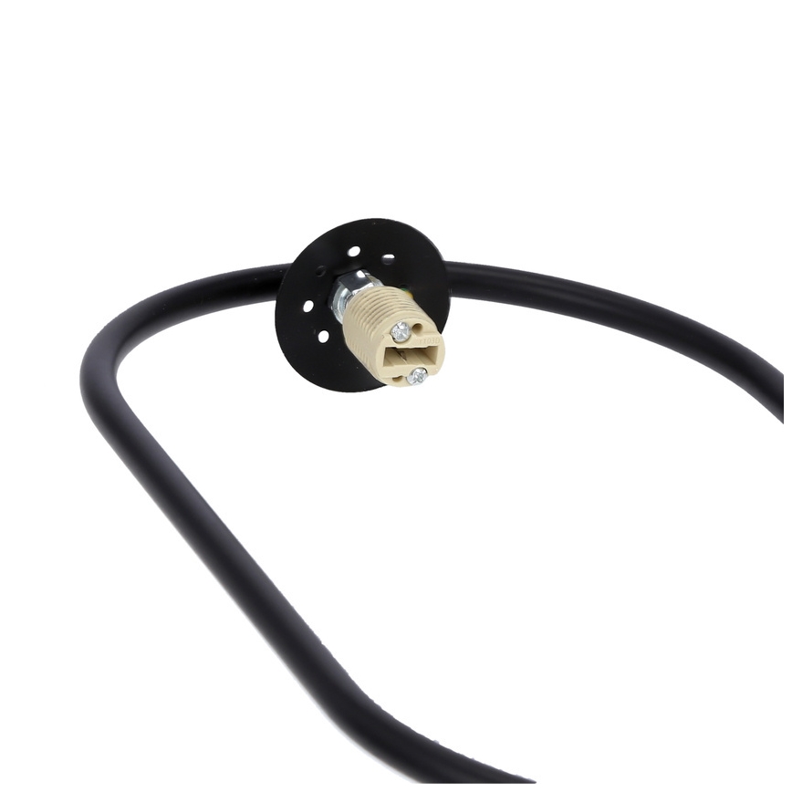 Hanglamp aan een koord CORDEL 1xG9/28W/230V zwart