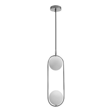 Hanglamp aan een koord CORDEL 2xG9/28W/230V glanzend chroom