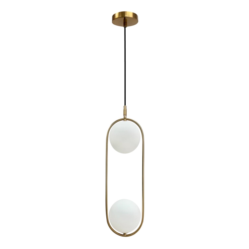 Hanglamp aan een koord CORDEL 2xG9/28W/230V goud