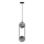 Hanglamp aan een koord CORDEL 2xG9/28W/230V zwart/gerookt zwart