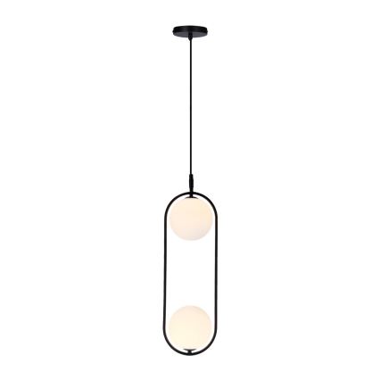 Hanglamp aan een koord CORDEL 2xG9/28W/230V zwart