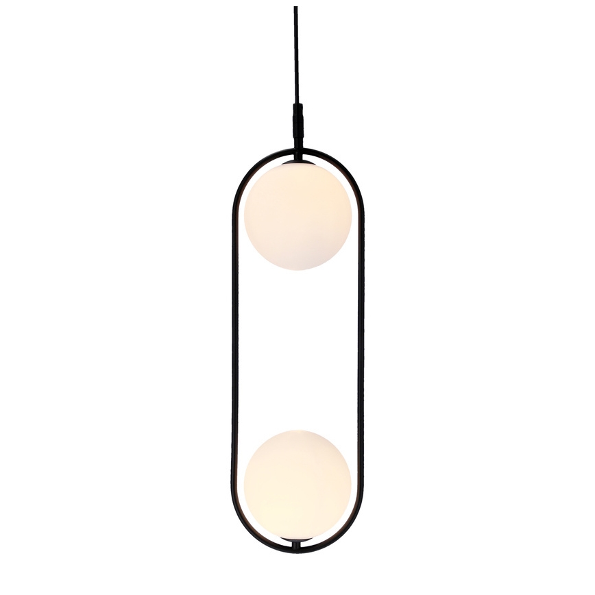 Hanglamp aan een koord CORDEL 2xG9/28W/230V zwart
