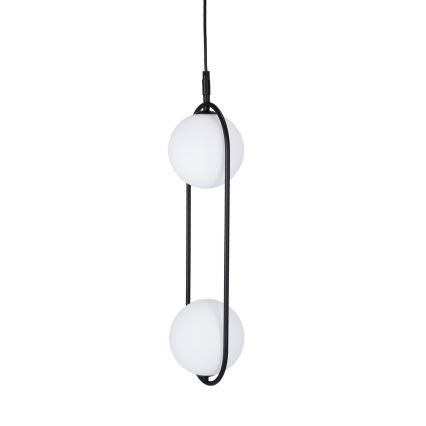 Hanglamp aan een koord CORDEL 2xG9/28W/230V zwart