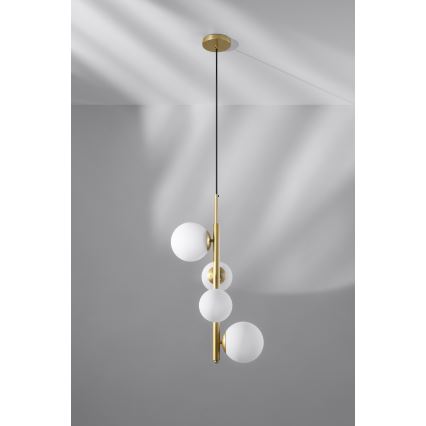 Hanglamp aan een koord CORDEL 4xG9/20W/230V gouden