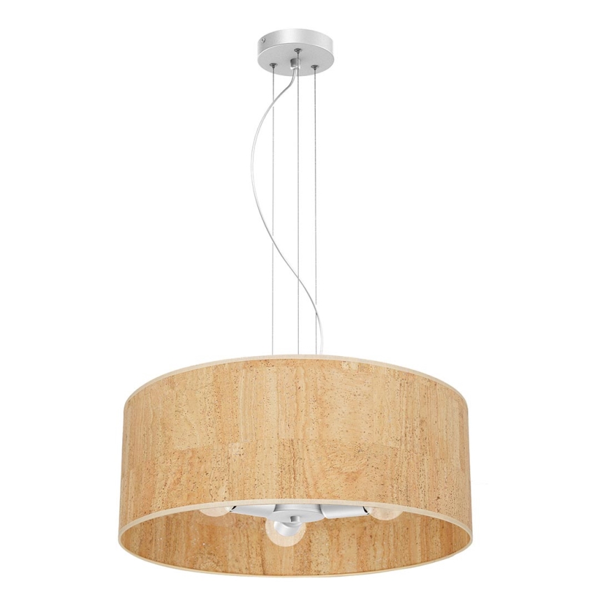 Hanglamp aan een koord CORK 3xE27/60W/230V