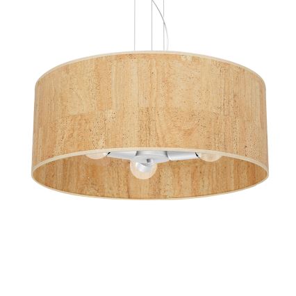 Hanglamp aan een koord CORK 3xE27/60W/230V