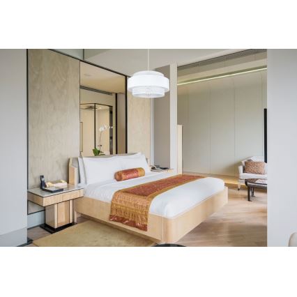 Hanglamp aan een koord CORSA 1xE27/60W/230V wit
